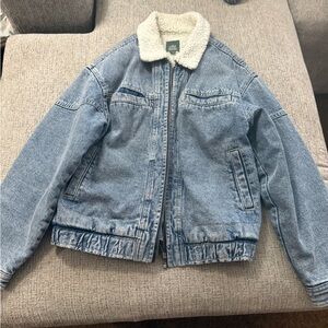 Wild Fable Blue Denim Sherpa Jacket